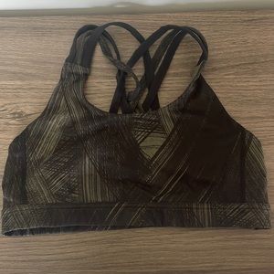 Green size 10 Lululemon Cross back sports bra